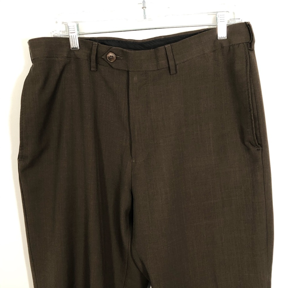 Haggar Brown Slacks Pants Classic Fit 34 x 32